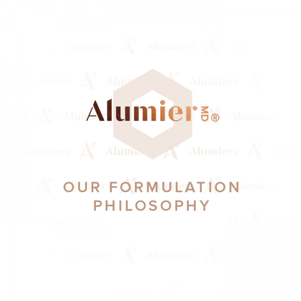 Alumier MD formulation philosophy